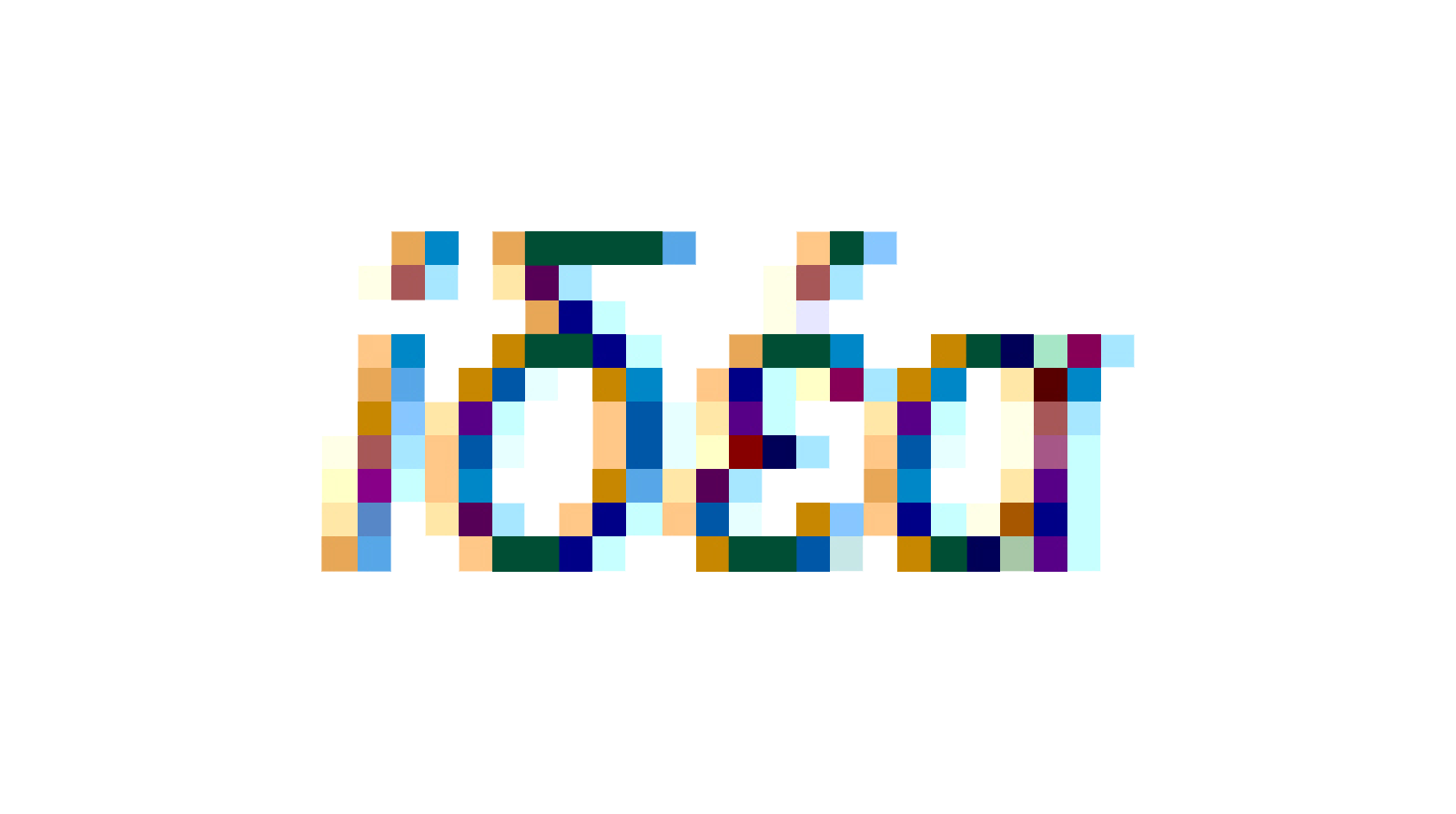 Idea, en pixels colorés.